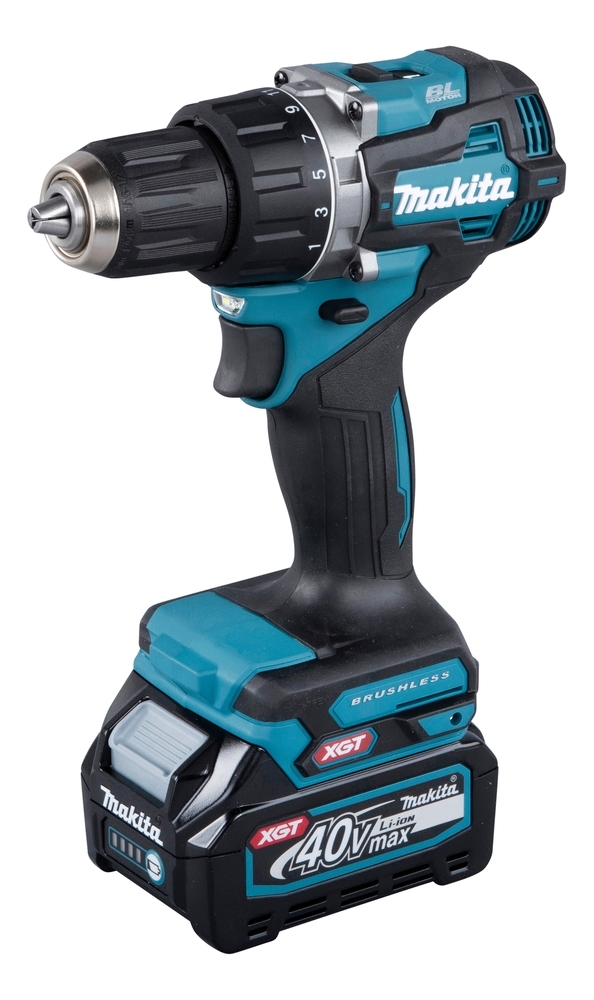 MAKITA Akku-Bohrschrauber 40V max. inkl. Schnellladegerät DC40RA und 2x Akkus BL4020 2,0 Ah im MAKPAC