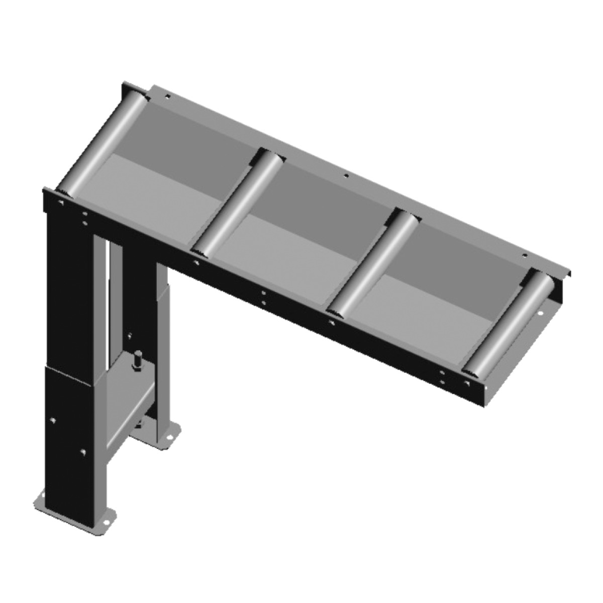 METALLKRAFT Rollenbahn 1000 x 290 mm **