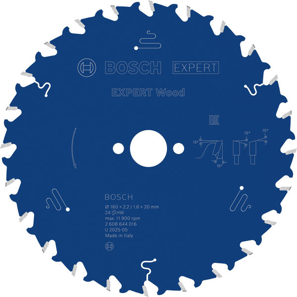BOSCH Kreissägeblatt Expert for Wood 160x20x2,2/1,6mm Z24 BOSCH Kreissägeblatt Expert for Wood 160x20x2,2/1,6mm Z24