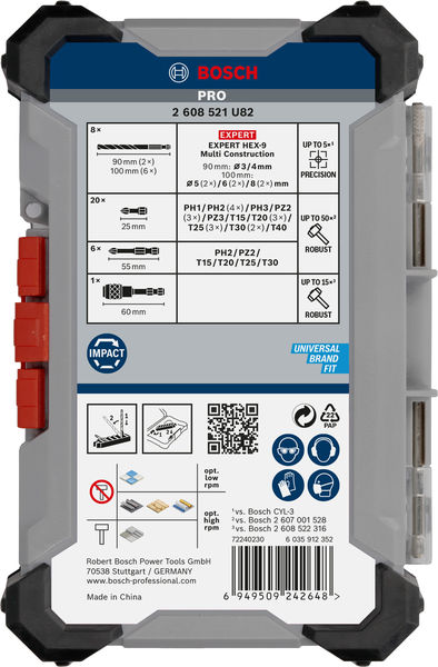 BOSCH PRO Impact Schrauberbits und Multi Construction Bohrer Set, 35-tlg. BOSCH PRO Impact Schrauberbits und Multi Construction Bohrer Set, 35-tlg.