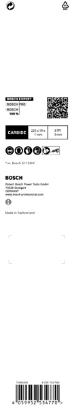 BOSCH EXPERT Hard Nail Pallets S1122CHM Säbelsägeblatt, 1 Stk. BOSCH EXPERT Hard Nail Pallets S1122CHM Säbelsägeblatt, 1 Stk.