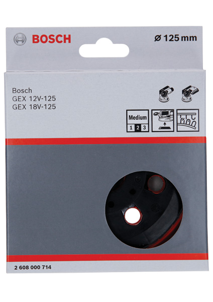 BOSCH 8-Loch Schleifteller, 125 mm, mittel BOSCH 8-Loch Schleifteller, 125 mm, mittel