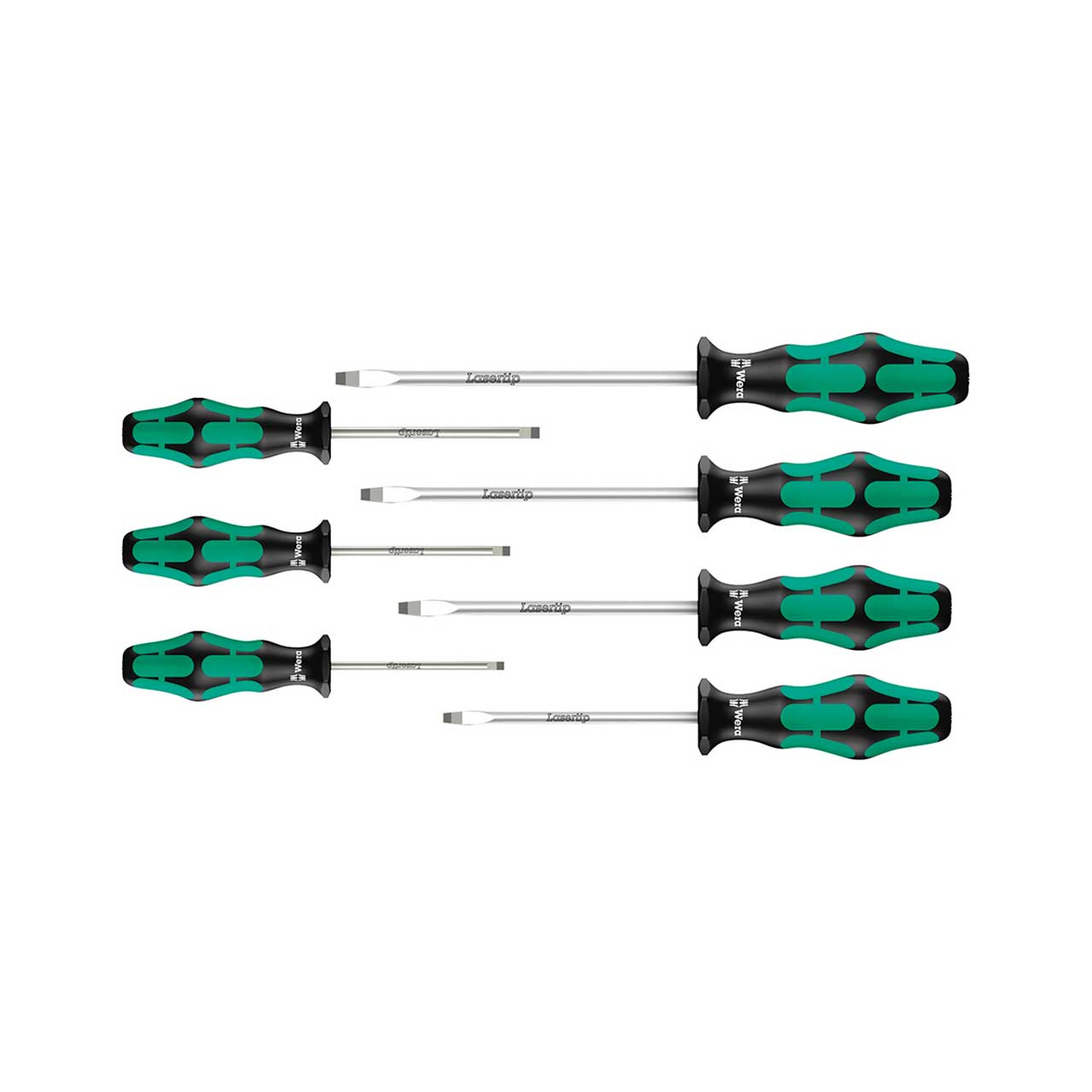WERA Schraubendreher-Satz Schlitz, 7-teilig