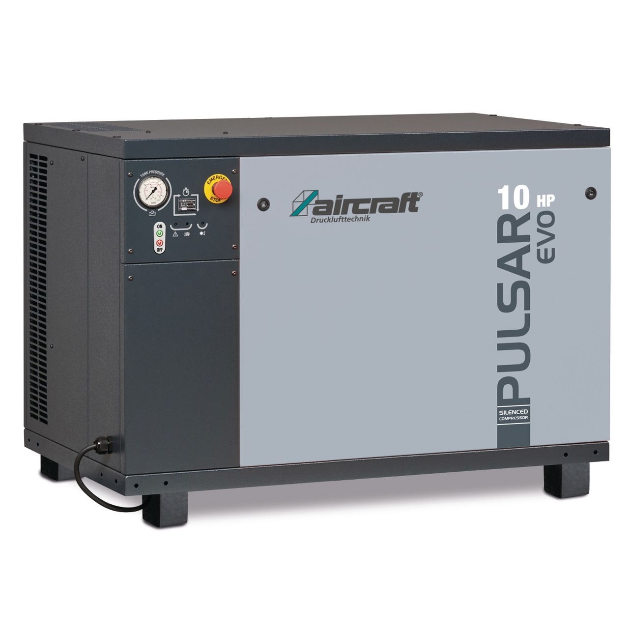 AIRCRAFT Stationärer Kolbenkompressor mit Schalldämmgehäuse AIRPROFI 1003/10 Silent AIRCRAFT Stationärer Kolbenkompressor mit Schalldämmgehäuse AIRPROFI 1003/10 Silent