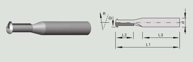 STEHLE 3512 Profil-Nut-Schaftfräser HW - für Lamello Clamex P® (10x20x10 Z=1 R)