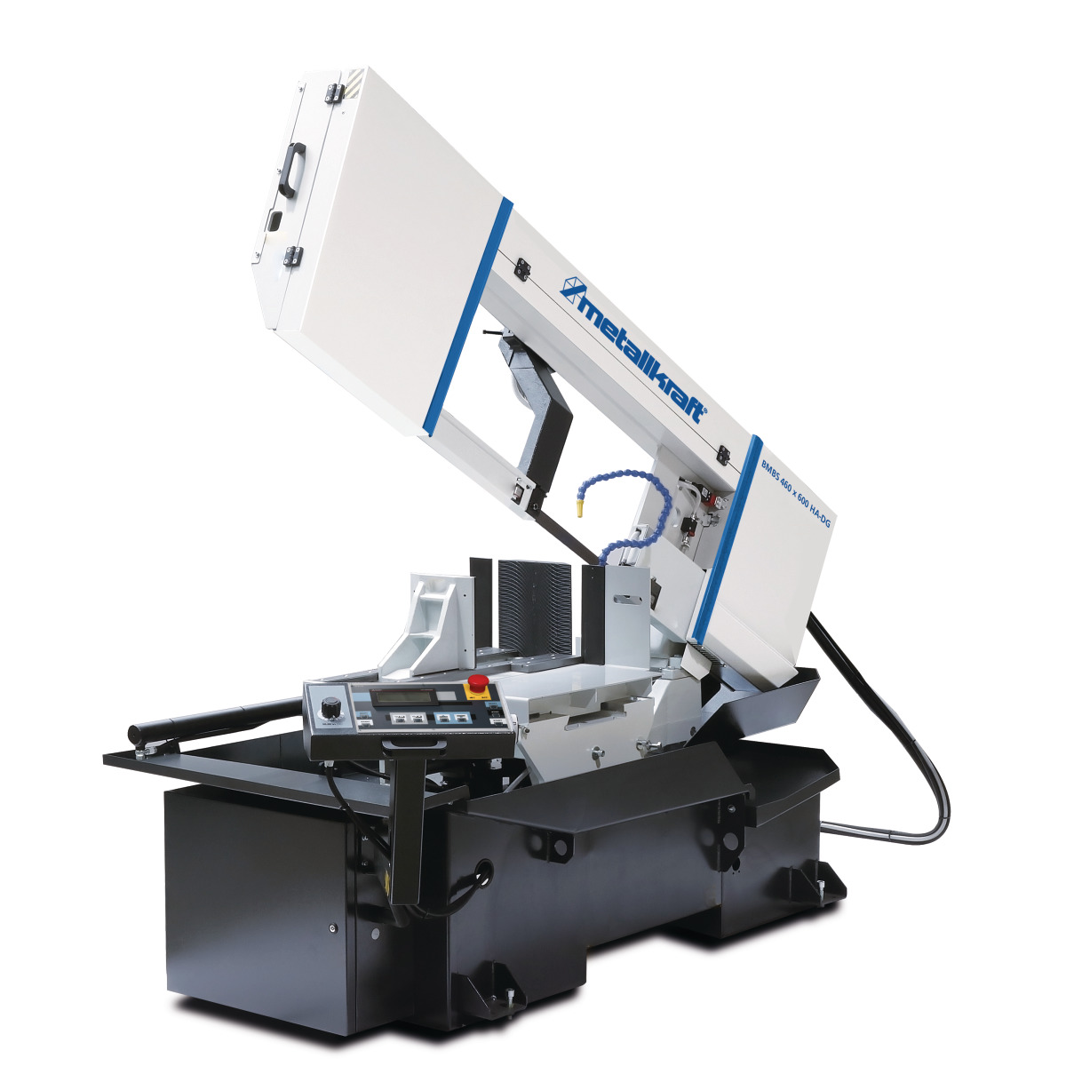 METALLKRAFT Halbautomatische Schwenkrahmen-Metallbandsäge für Gehrungsschnitte von +60° bis -60° mit Frequenzumrichter BMBS 460 x 600 HA-DG METALLKRAFT Halbautomatische Schwenkrahmen-Metallbandsäge für Gehrungsschnitte von +60° bis -60° mit Frequenzumrichter BMBS 460 x 600 HA-DG
