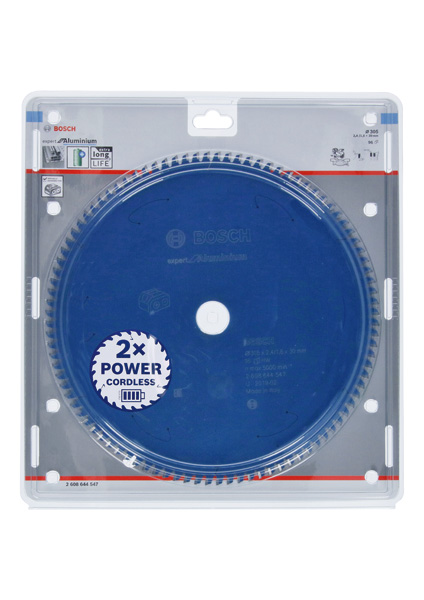 BOSCH Kreissägeblatt für Akkusägen Expert for Aluminium, 305 x 2,4/1,8 x 30, 96 Zähne BOSCH Kreissägeblatt für Akkusägen Expert for Aluminium, 305 x 2,4/1,8 x 30, 96 Zähne