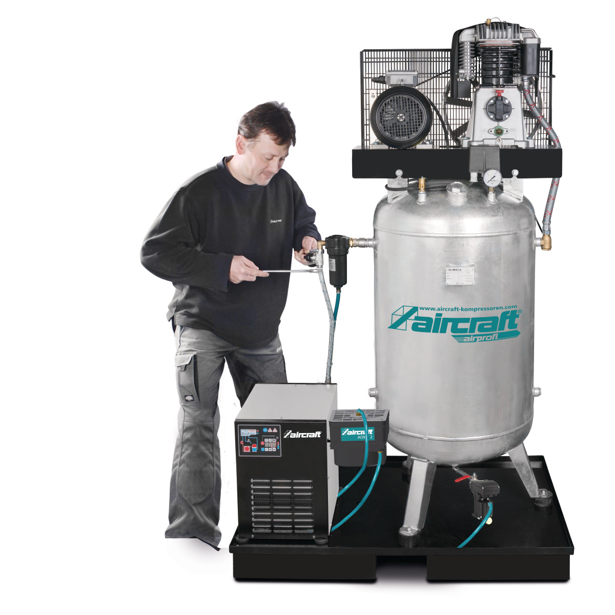 AIRCRAFT Kolbenkompressoranlage Typ AIRPROFI 853/270/10 VKK