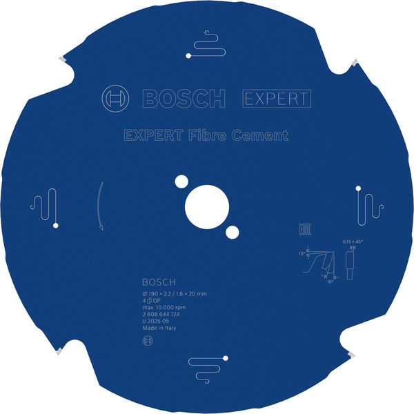 BOSCH Expert for Fibre Cement Kreissägeblatt 190 x 20 x 2,2 mm BOSCH Expert for Fibre Cement Kreissägeblatt 190 x 20 x 2,2 mm