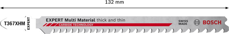 BOSCH EXPERT ‘Multi Material‘ T 367 XHM Stichsägeblatt, 3 Stück BOSCH EXPERT ‘Multi Material‘ T 367 XHM Stichsägeblatt, 3 Stück