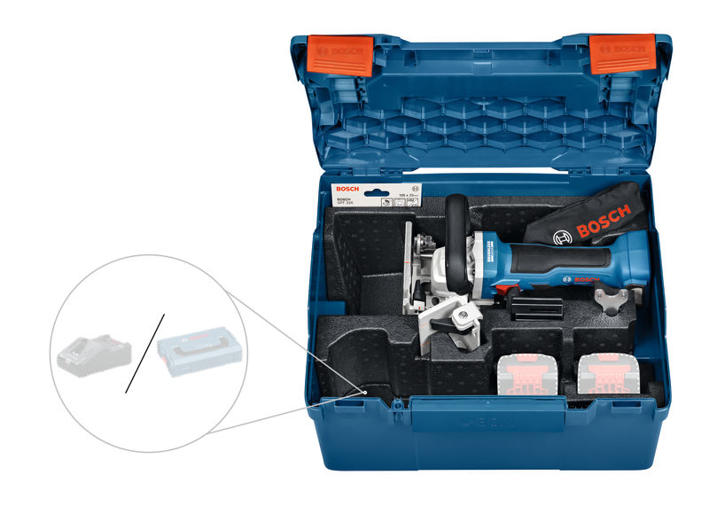 BOSCH Akku-Flachdübelfräse GFF 18V-22 in L-BOXX BOSCH Akku-Flachdübelfräse GFF 18V-22 in L-BOXX