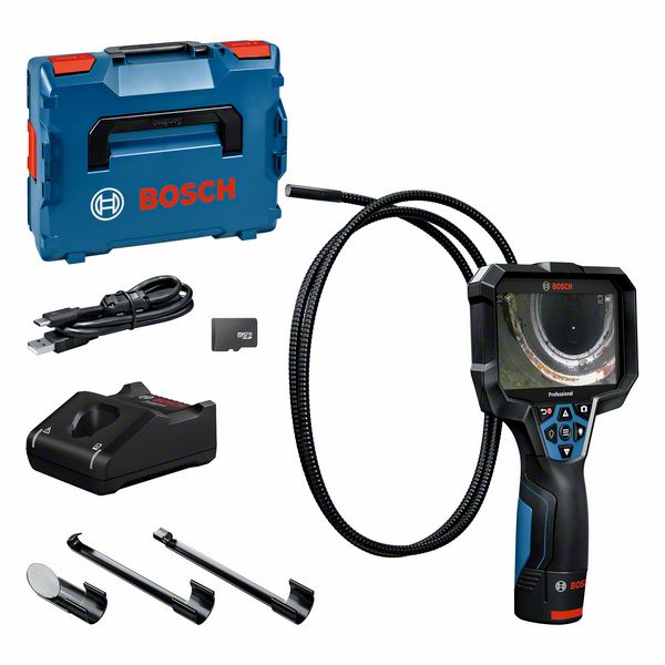 BOSCH Inspektionskamera GIC 12V-5-27 C, 1 x Akku GBA 12V 2.0Ah, L-BOXX