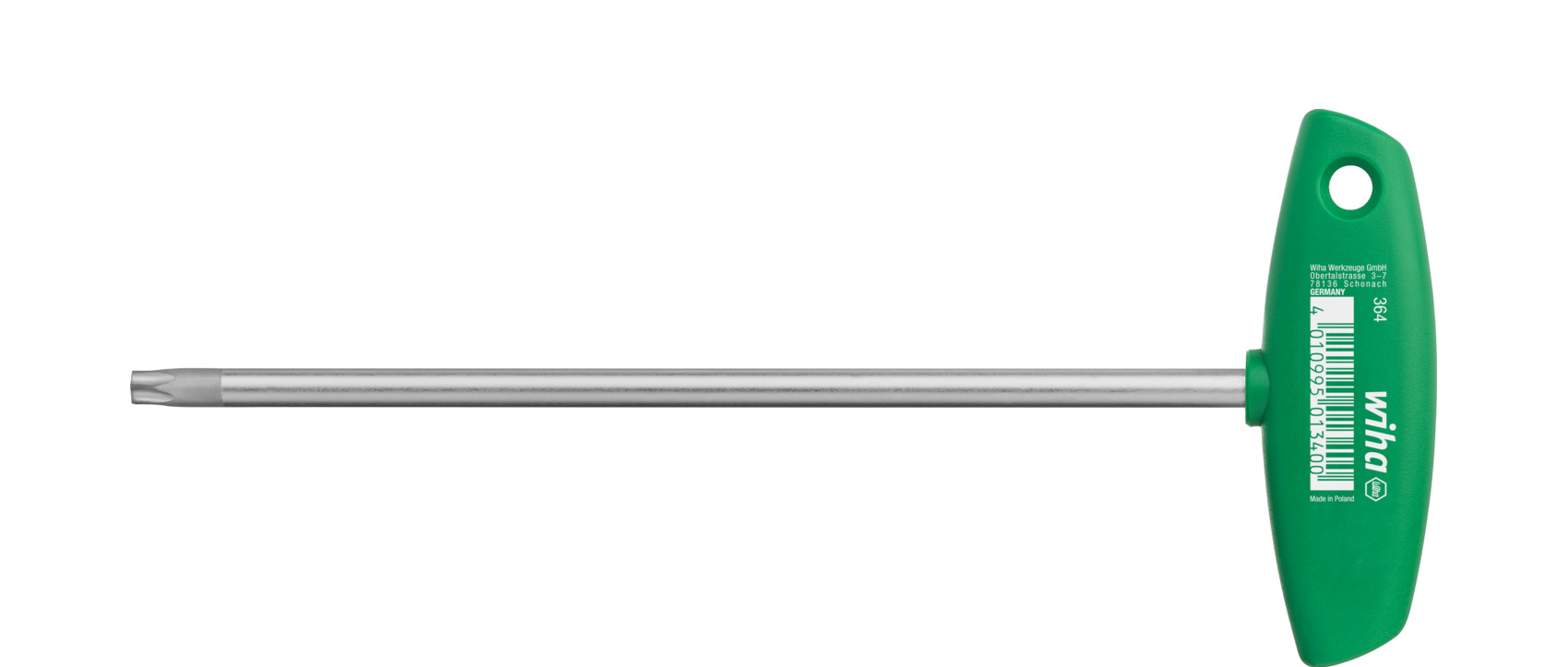 WIHA Stiftschlüssel mit Quergriff TORX® mattverchromt T20 x 132 mm WIHA Stiftschlüssel mit Quergriff TORX® mattverchromt T20 x 132 mm