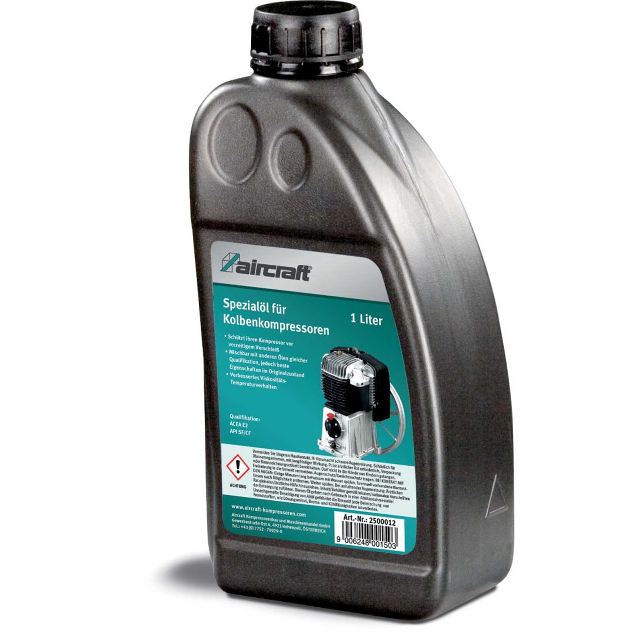 AIRCRAFT Spezialöl für Kolbenkompressoren, 1 l Flasche