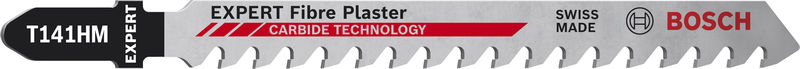 BOSCH EXPERT ‘Fiber Plaster’ T 141 HM Stichsägeblatt, 3 Stück BOSCH EXPERT ‘Fiber Plaster’ T 141 HM Stichsägeblatt, 3 Stück