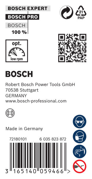 BOSCH PRO Wood HSS Installationsbohrer, 18 x 100 x 400 mm