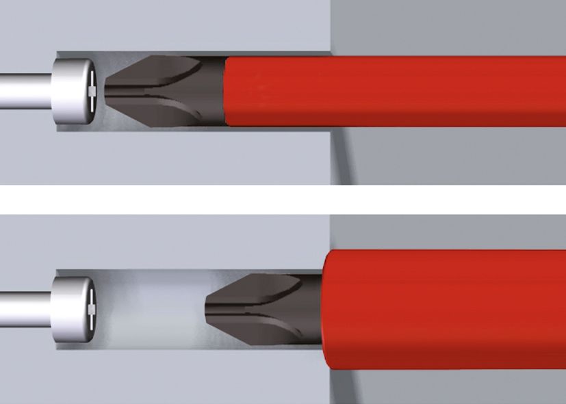 WIHA Schraubendreher mit Bit-Magazin LiftUp electric Schlitz, Phillips mit 6 slimBits WIHA Schraubendreher mit Bit-Magazin LiftUp electric Schlitz, Phillips mit 6 slimBits