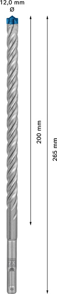 BOSCH EXPERT SDS plus-7X Hammerbohrer, 12 x 200 x 265 mm, 10-tlg. BOSCH EXPERT SDS plus-7X Hammerbohrer, 12 x 200 x 265 mm, 10-tlg.