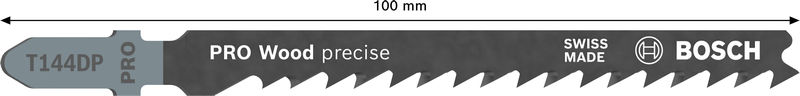 BOSCH Stichsägeblatt T 144 DP Precision for Wood, 25er-Pack BOSCH Stichsägeblatt T 144 DP Precision for Wood, 25er-Pack