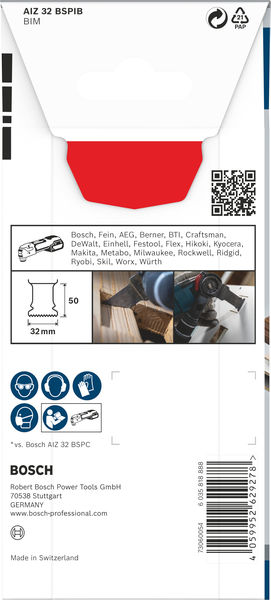 BOSCH PRO AIZ 32 BSPIB Blatt für Multifunktionswerkzeuge, 32 x 50 mm