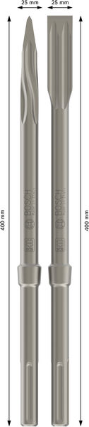 BOSCH Meißel-Set SDS max, 4-teilig, 400 x 25 mm, 400 mm BOSCH Meißel-Set SDS max, 4-teilig, 400 x 25 mm, 400 mm