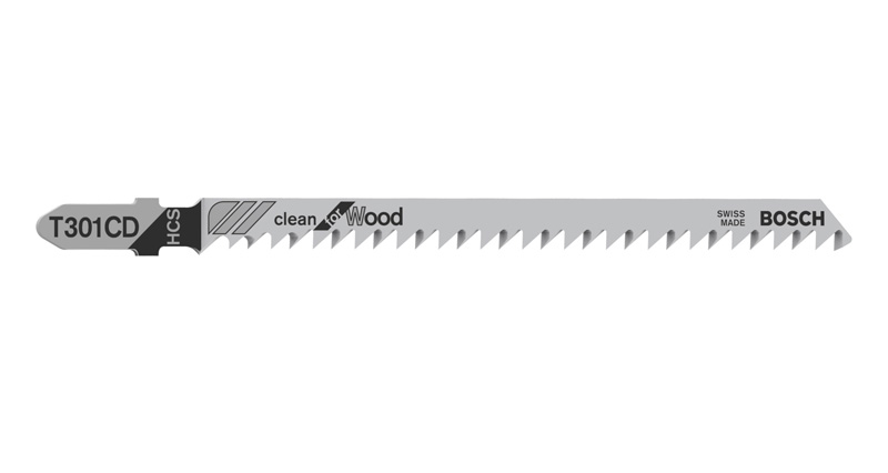 BOSCH Stichsägeblatt T 301 CD Clean for Wood, 5er-Pack BOSCH Stichsägeblatt T 301 CD Clean for Wood, 5er-Pack