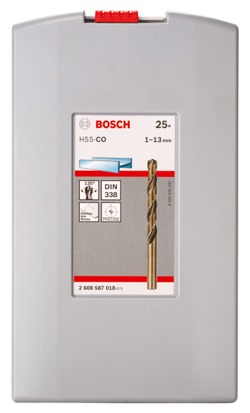 BOSCH PRO Stainless Steel HSS-Co Spiralbohrer-Set, 25-tlg. BOSCH PRO Stainless Steel HSS-Co Spiralbohrer-Set, 25-tlg.