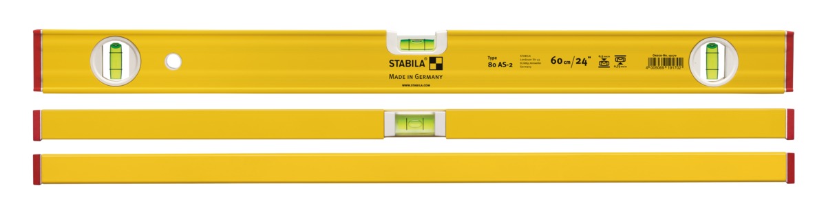 STABILA Wasserwaage Type 80 AS-2, 150 cm
