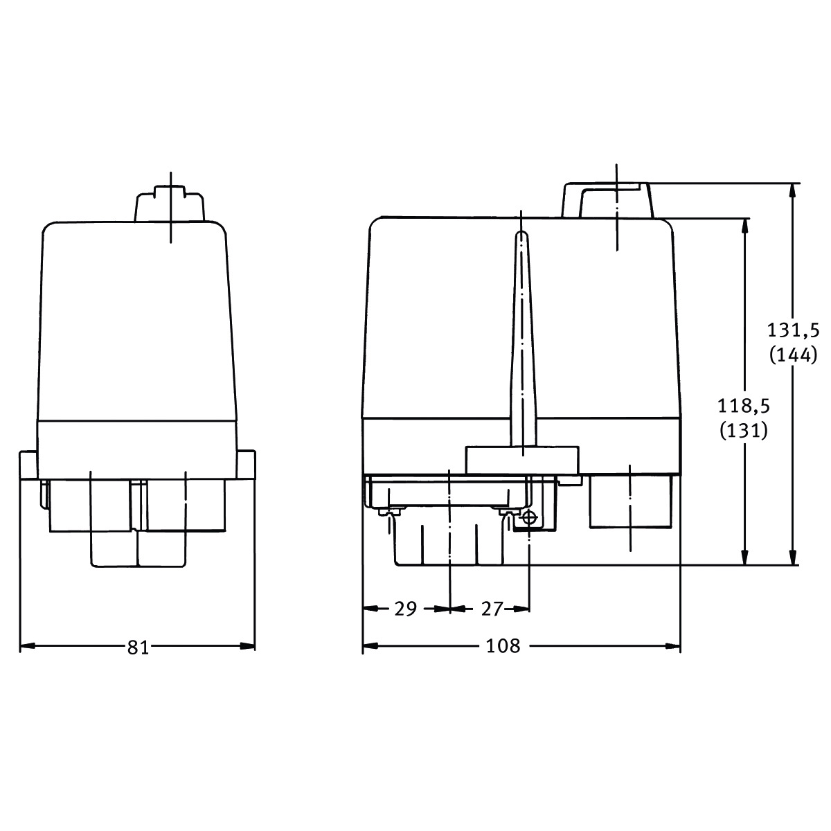 AIRCRAFT Druckschalter CONDOR MDR 3 / 10-16 A / 11 bar