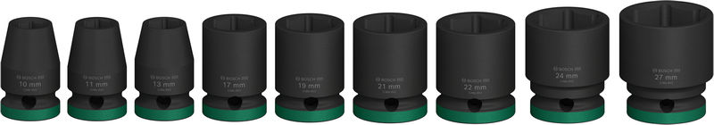 BOSCH PRO Impact Steckschlüsselsatz Set, 1/2", Standard, 9‑tlg. BOSCH PRO Impact Steckschlüsselsatz Set, 1/2", Standard, 9‑tlg.