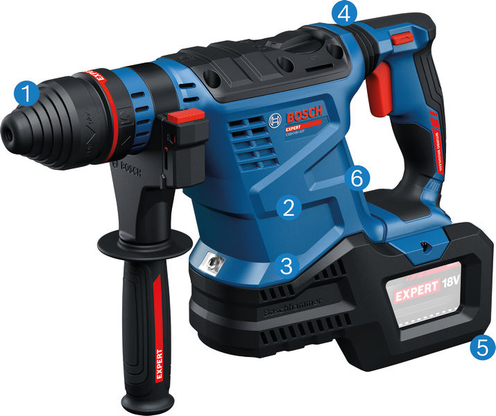 BOSCH EXPERT Akku-Bohrhammer mit SDS plus EXBH18V-32F, 2 x EXBA18V-80, XL-BOXX BOSCH EXPERT Akku-Bohrhammer mit SDS plus EXBH18V-32F, 2 x EXBA18V-80, XL-BOXX