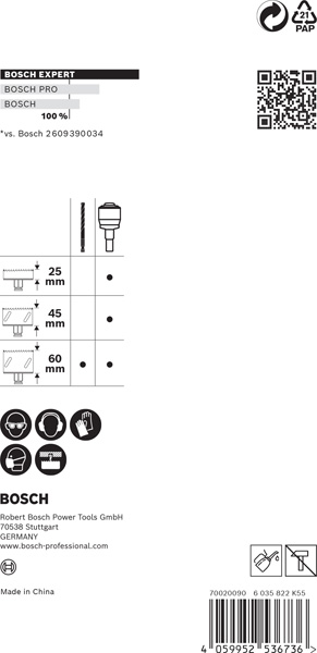 BOSCH EXPERT Power Change Plus Adapter, 11 mm, HSS-G-Bohrer, 7,15 x 105 mm, 2-tlg. BOSCH EXPERT Power Change Plus Adapter, 11 mm, HSS-G-Bohrer, 7,15 x 105 mm, 2-tlg.