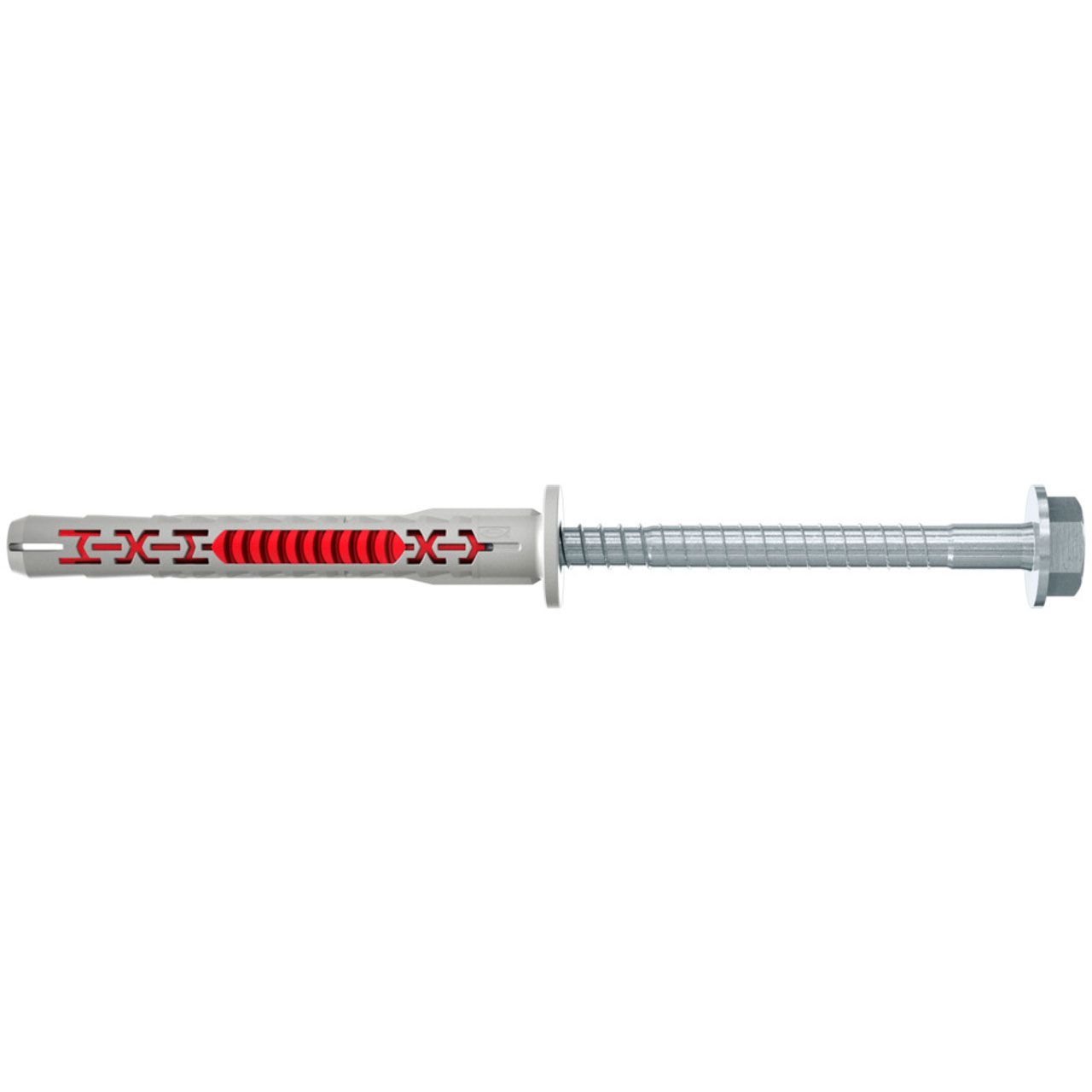 FISCHER Langschaftdübel DuoXpand 8 x 80 FUS Sechskantschraube mit U-Scheibe FISCHER Langschaftdübel DuoXpand 8 x 80 FUS Sechskantschraube mit U-Scheibe