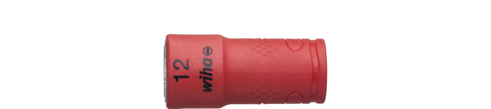 WIHA Steckschlüsseleinsatz isoliert 1/4" Außensechskant 12,0 mm x 42 mm