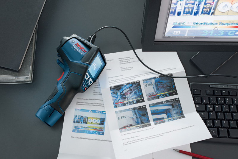 BOSCH Thermodetektor GIS 1000 C, mit Akku-Adapter BOSCH Thermodetektor GIS 1000 C, mit Akku-Adapter