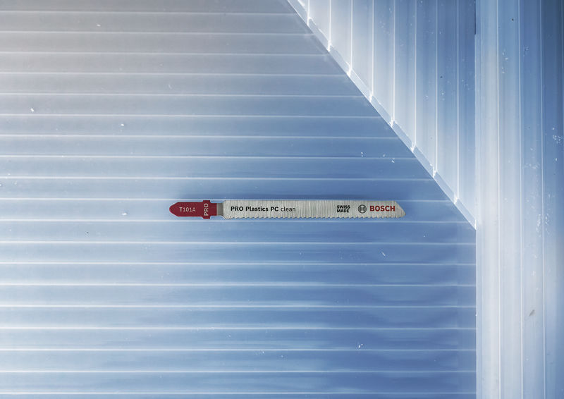 BOSCH PRO Plastics PC clean T101A Stichsägeblatt, 100 mm, 5-tlg. BOSCH PRO Plastics PC clean T101A Stichsägeblatt, 100 mm, 5-tlg.
