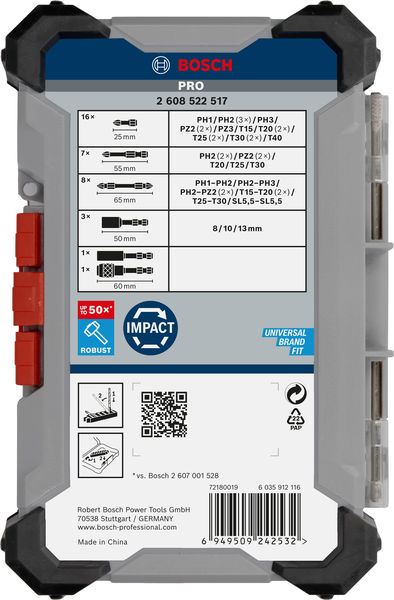 BOSCH PRO Impact Schrauberbit Set, 36-tlg BOSCH PRO Impact Schrauberbit Set, 36-tlg