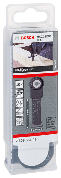 BOSCH HCS Tauchsägeblatt MAIZ 32 EPC Wood, 80 x 32 mm, 10er-Pack BOSCH HCS Tauchsägeblatt MAIZ 32 EPC Wood, 80 x 32 mm, 10er-Pack