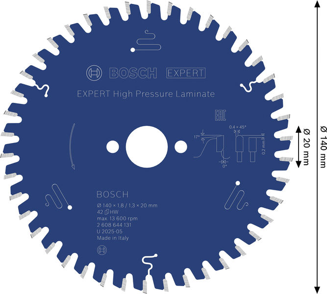 BOSCH Kreissägeblatt Expert for High Pressure Laminate BOSCH Kreissägeblatt Expert for High Pressure Laminate