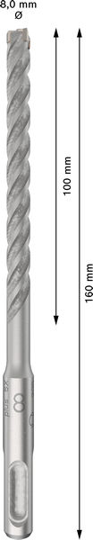 BOSCH PRO SDS plus-5X Hammerbohrer, 8 x 100 x 160 mm, 10-tlg. BOSCH PRO SDS plus-5X Hammerbohrer, 8 x 100 x 160 mm, 10-tlg.