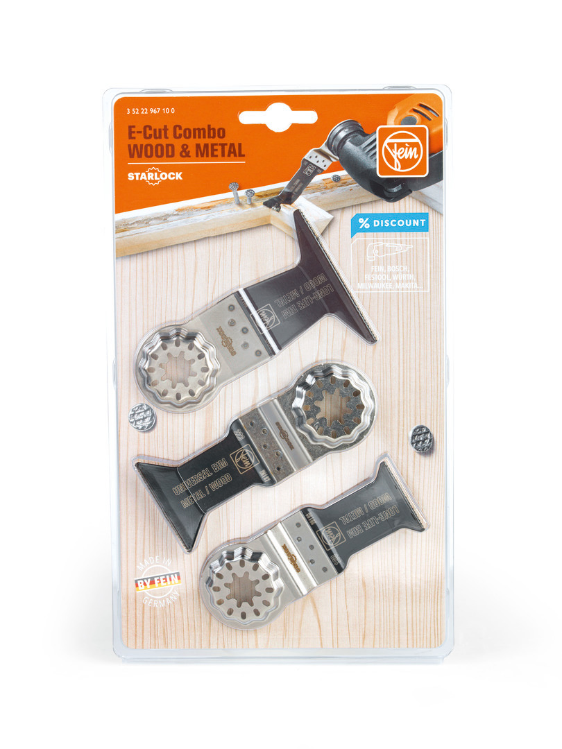FEIN E-Cut Combo Starlock Wood & Metal, Aufnahme SL FEIN E-Cut Combo Starlock Wood & Metal, Aufnahme SL