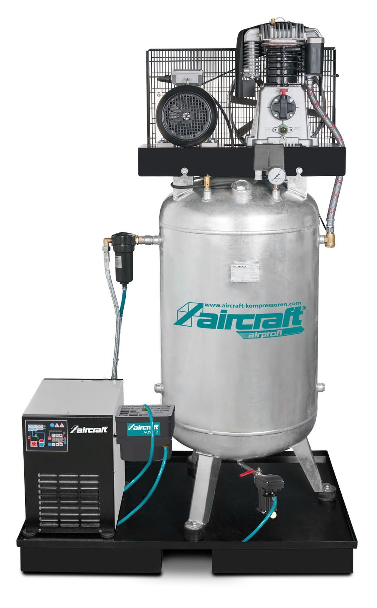 AIRCRAFT Stationärer Kolbenkompressor (15 bar) AIRPROFI 753/270/15 VKK