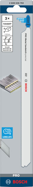 BOSCH Stichsägeblatt T 1018 AFP Precision for Metal-Sandwich BOSCH Stichsägeblatt T 1018 AFP Precision for Metal-Sandwich
