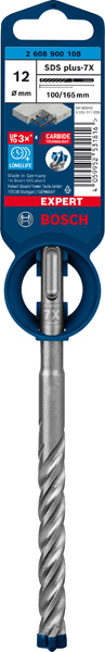 BOSCH EXPERT SDS plus-7X Hammerbohrer, 12 x 100 x 165 mm BOSCH EXPERT SDS plus-7X Hammerbohrer, 12 x 100 x 165 mm