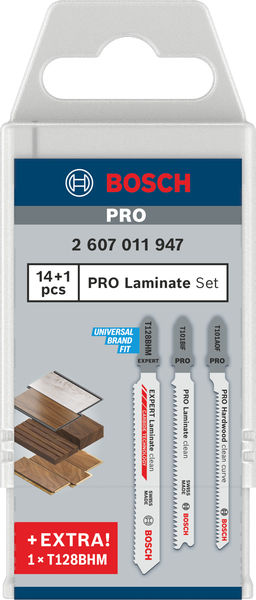 BOSCH PRO Laminate Stichsägeblatt Set, 15-tlg. BOSCH PRO Laminate Stichsägeblatt Set, 15-tlg.