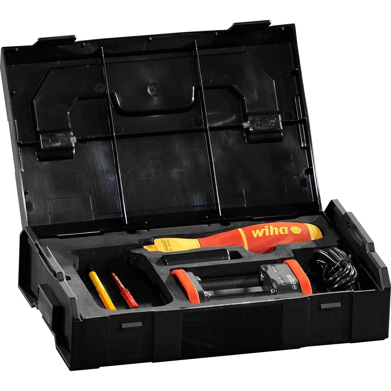 WIHA E-Schraubendreher speedE® II electric 7-tlg mit slimBits, Batterien und USB-Ladegerät in L-Boxx Mini WIHA E-Schraubendreher speedE® II electric 7-tlg mit slimBits, Batterien und USB-Ladegerät in L-Boxx Mini