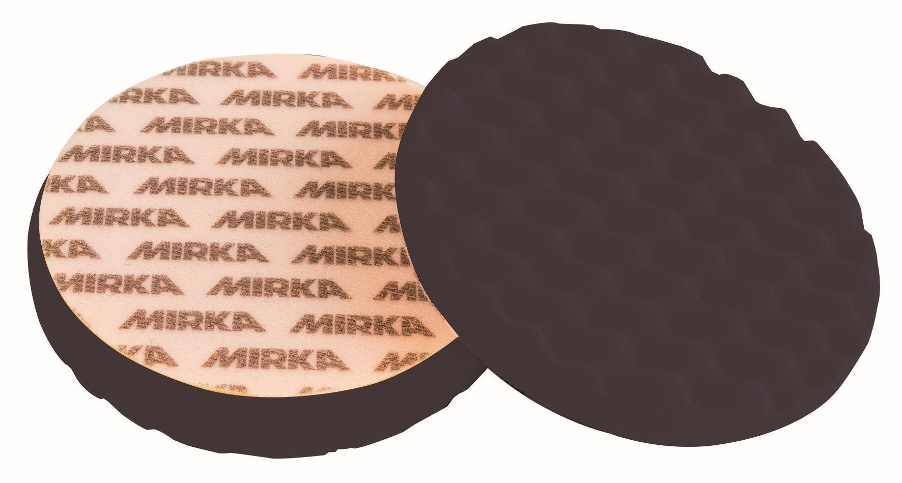 MIRKA Schaumstoffpad PRO 150mm schwarz gewaf. 2/Pack