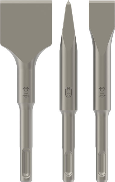 BOSCH 3-teiliges Kurzmeißelset, SDS plus, 0/20/40 mm BOSCH 3-teiliges Kurzmeißelset, SDS plus, 0/20/40 mm