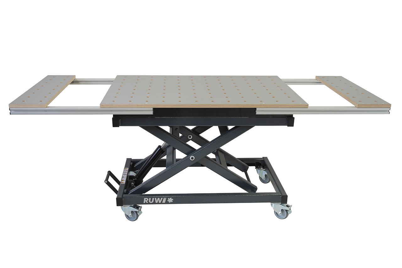 RUWI Hubtisch Classic ausziehbar mit Schubkasten und Stauraum RUWI Hubtisch Classic ausziehbar mit Schubkasten und Stauraum