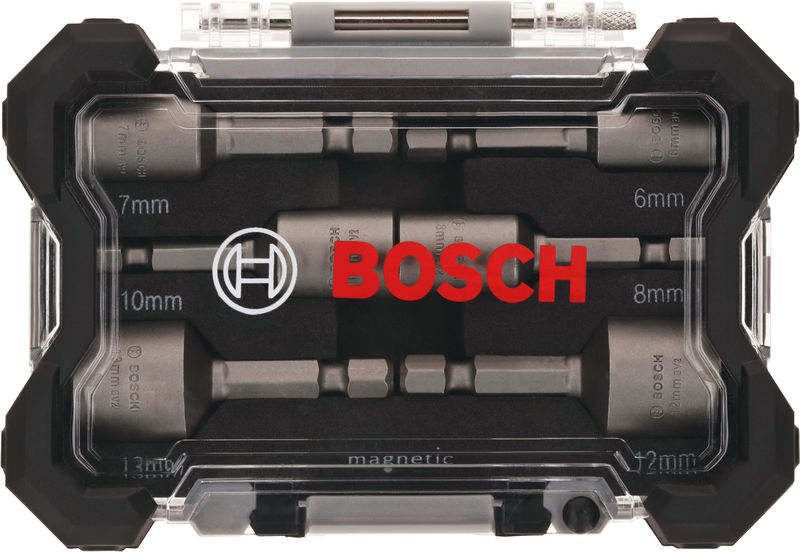 BOSCH 6-teiliges Steckschlüssel-Set, 6–13 mm BOSCH 6-teiliges Steckschlüssel-Set, 6–13 mm